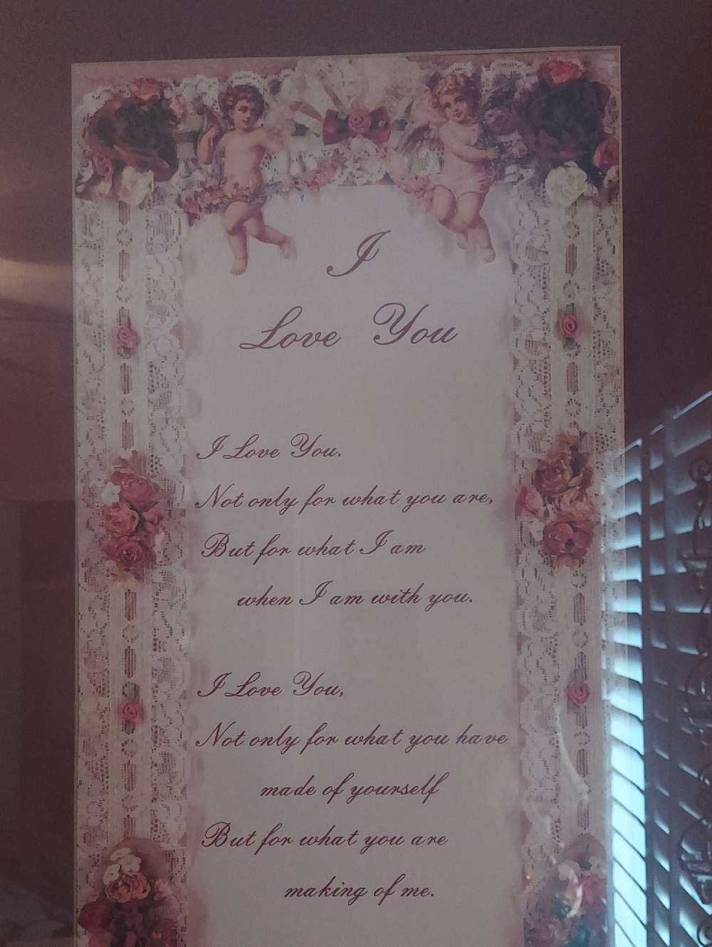 I LOVE YOU, wall Decor